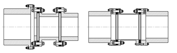  TBP，TBF型 聯(lián)軸器簡圖