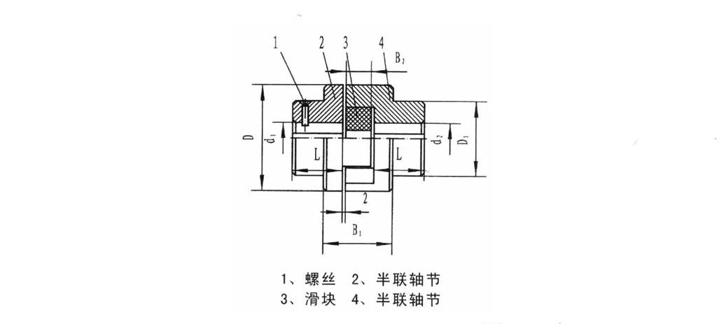 WH型滑塊聯(lián)軸器圖紙